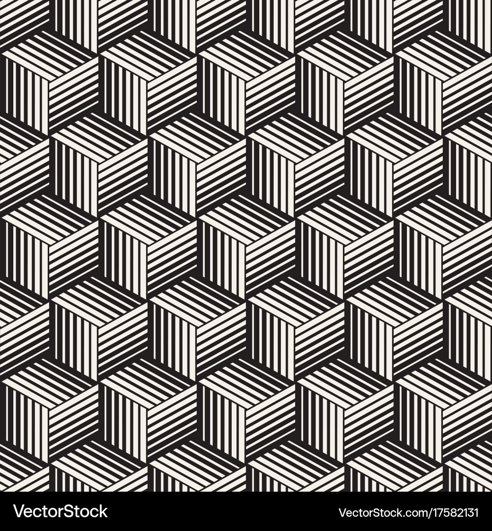 Seamless pattern with lines lattice Vector Image