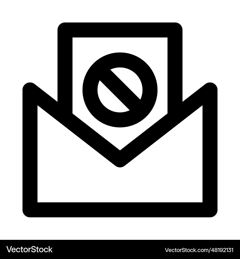 Spam message used for multiple cyber attacks vector image
