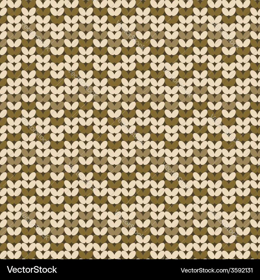 Zigzag Knitted Pattern Background Vector Image