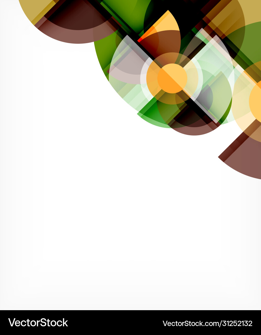 Abstract background circle and triangle design Vector Image