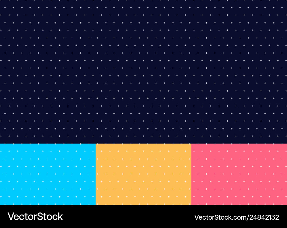 Abstract Cross & Plus Pattern vector image