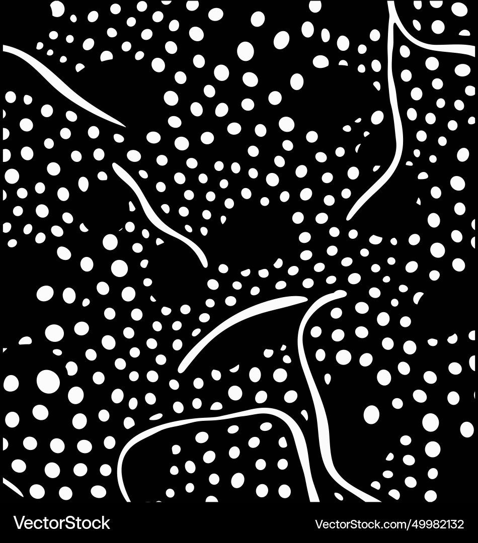 Black and white random abstract pattern dotted Vector Image