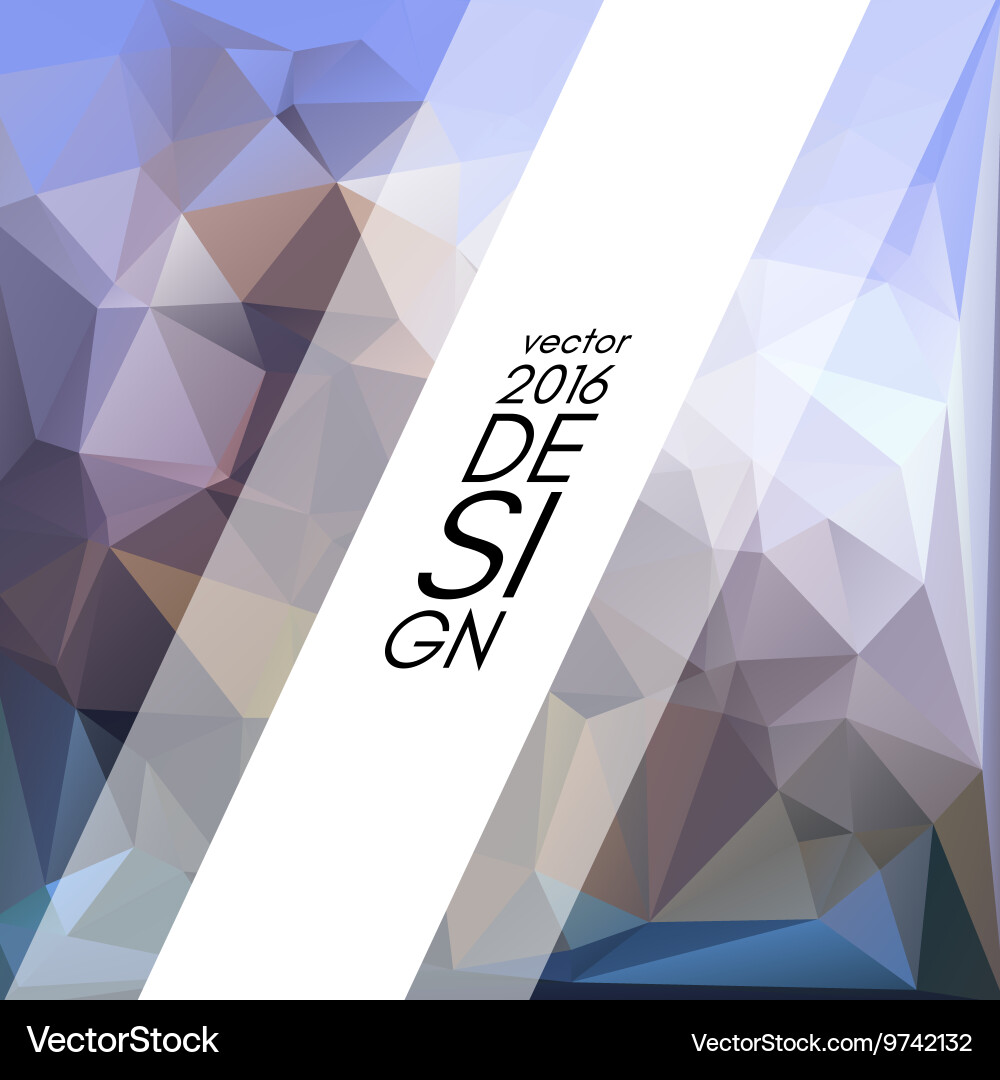 Geometric triangular abstract background vector image