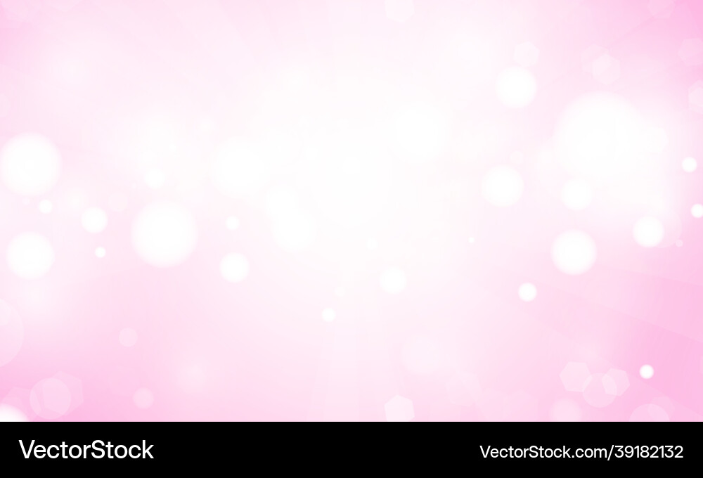 Pink Gradient Bokeh Background Vector Image