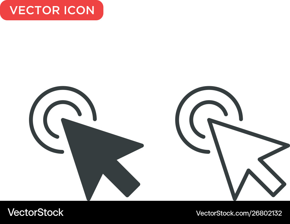 Pointer cursor icon design Pointer cursor icon design vector image
