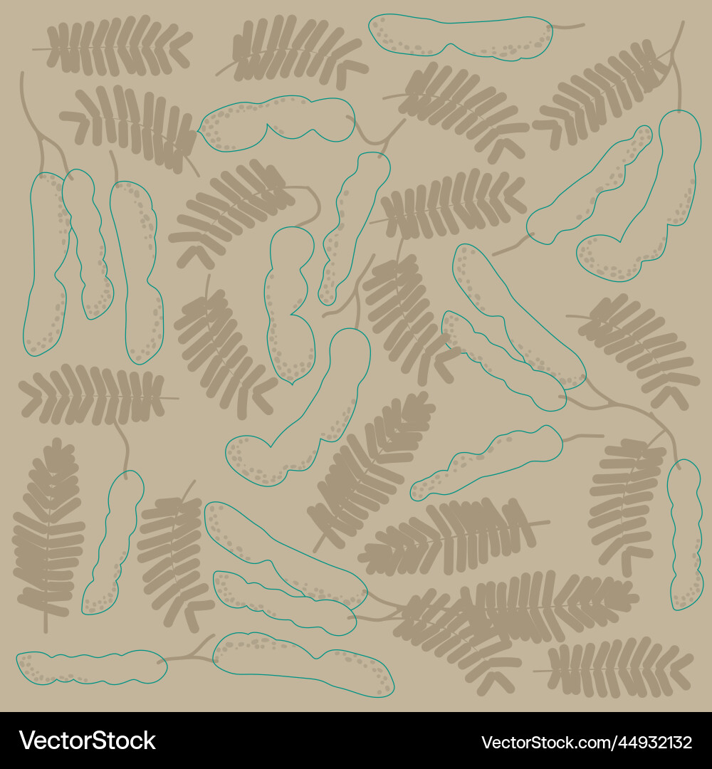 Print pattern background with line art vector image