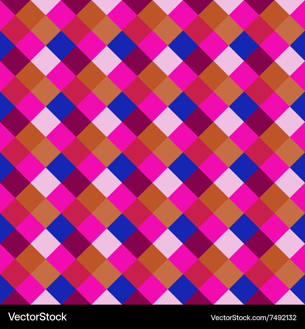 Seamless geometric pattern diagonal square Vector Image