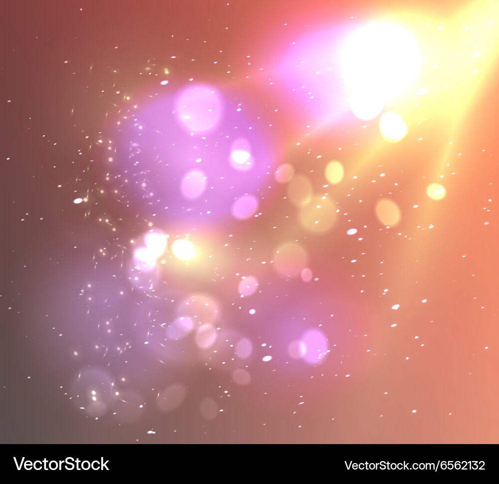 Soft background with light and bokeh Vector Image