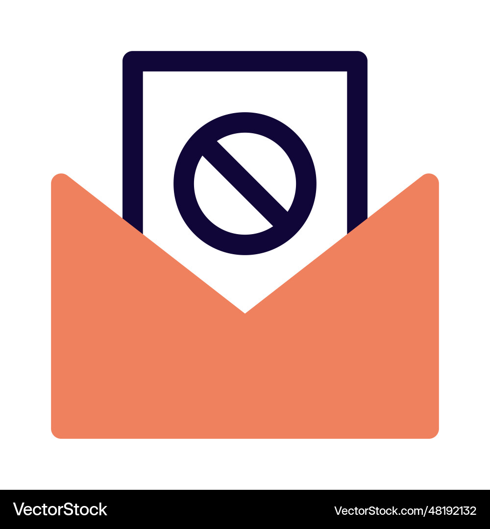 Spam message used for multiple cyber attacks vector image
