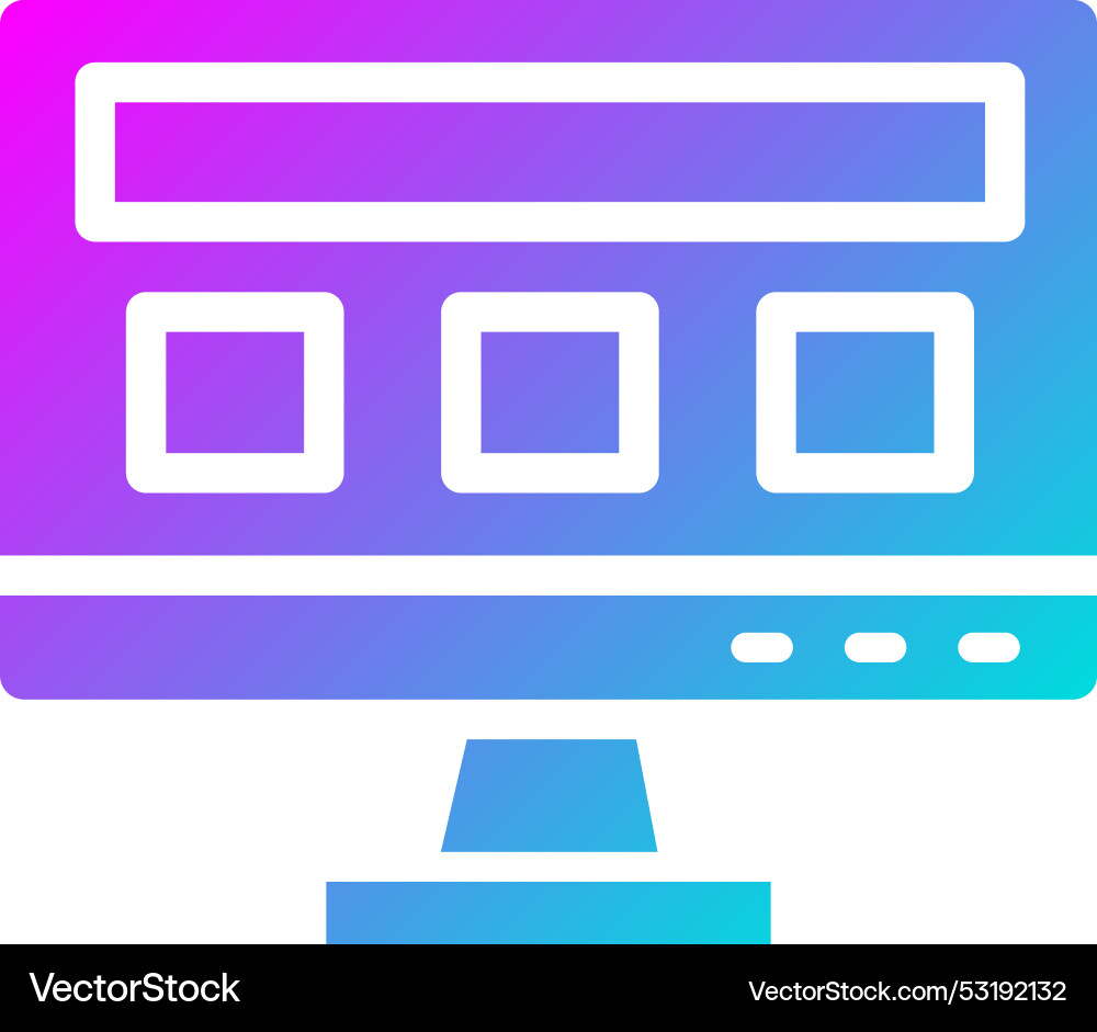 Ui design icon Vector Image