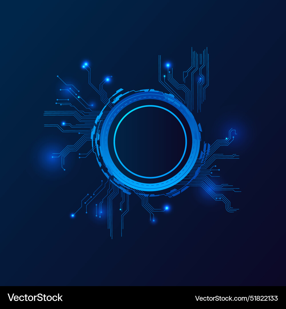 Artificial Neural Network Abstract vector image