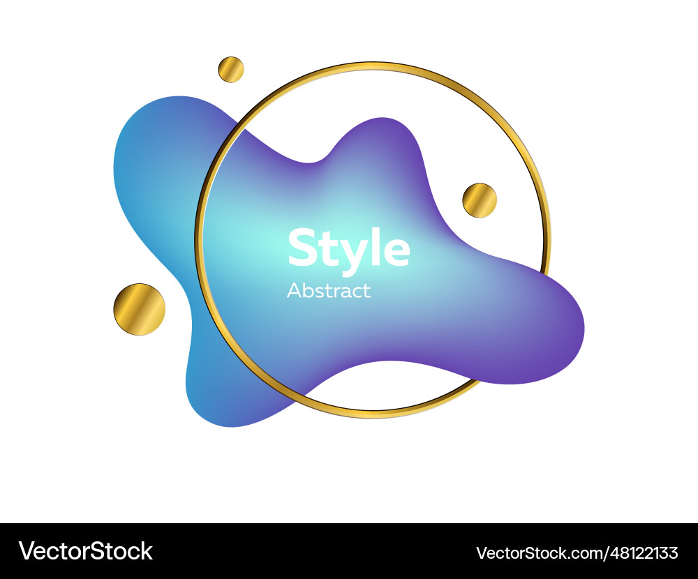 Blue modern flowing element with sample text Blue modern flowing element with sample text vector image