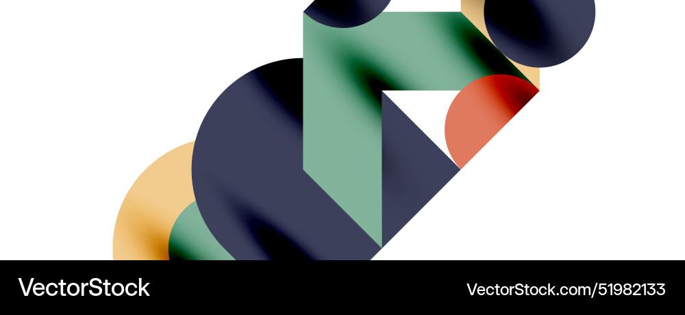 Circle pattern round elements with lines Vector Image