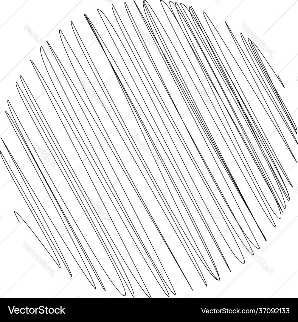 Circle with scribble sketch doodle effect pattern Circle with scribble sketch doodle effect pattern vector image