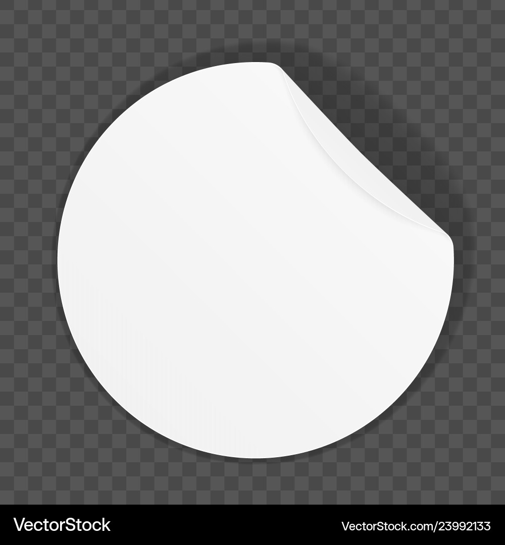 Creative of round adhesive Vector Image