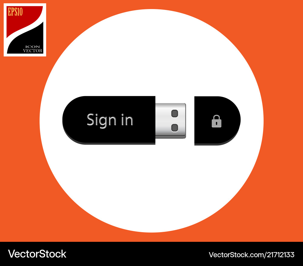 Flash card memory for your computer Vector Image