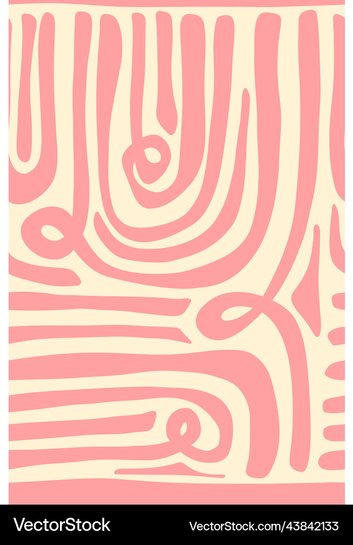 Groovy seamless pattern various lines and shapes Vector Image