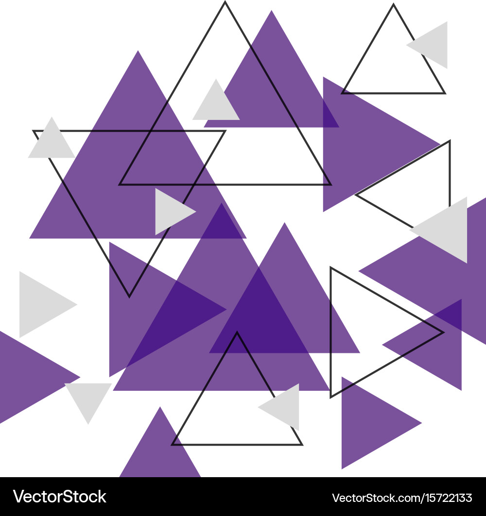 Purple Triangle Pattern Background vector image