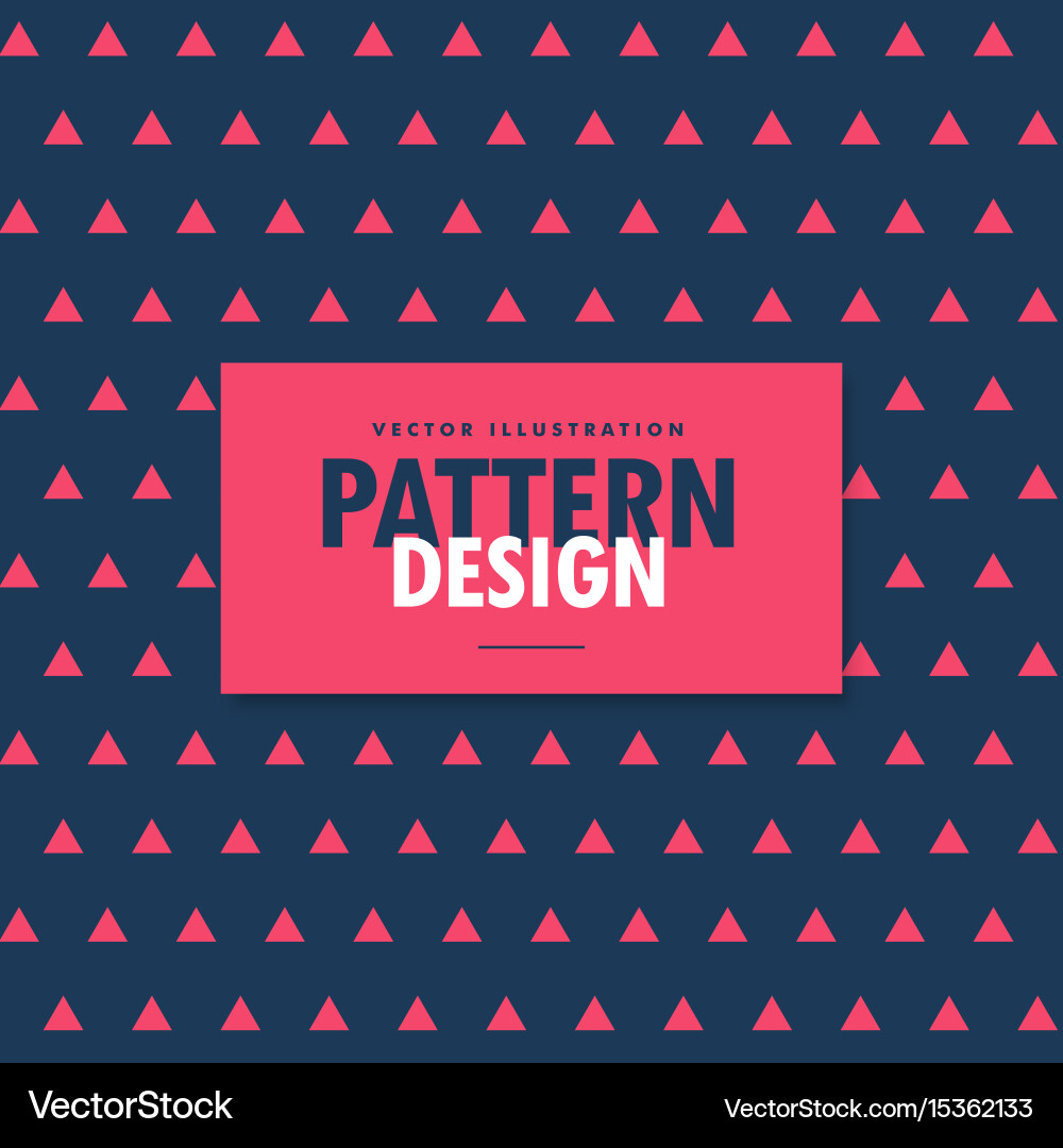 Red and blue triangle pattern background vector image
