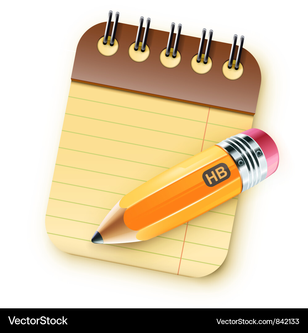 Spiral Bound Notebook Vector Image