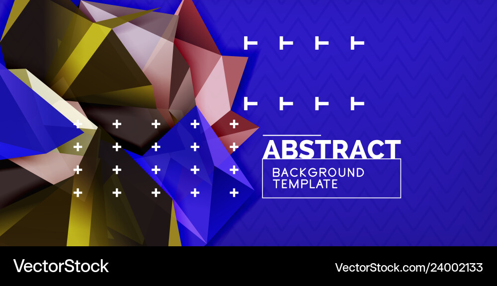 Triangular low poly background design Triangular low poly background design vector image