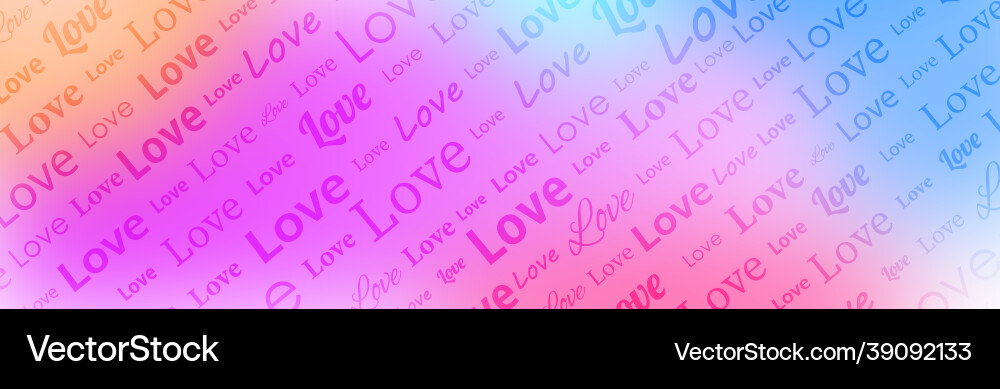 Violet love diagonal text pattern background Violet love diagonal text pattern background vector image