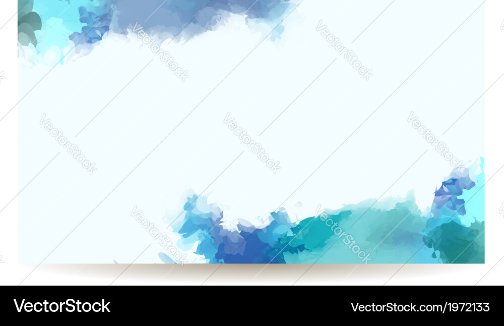 Watercolor Splash Banner vector image