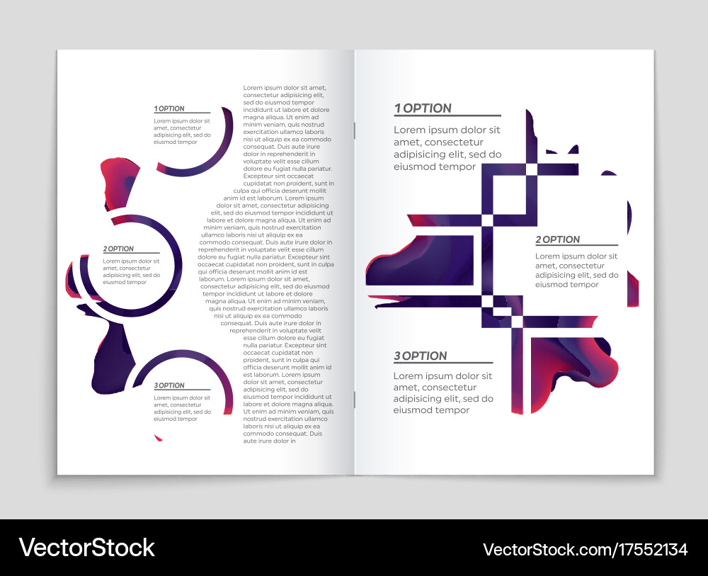 Abstract layout background set for art vector image