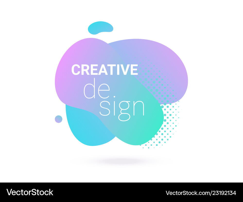 Abstract shape color gradient design Abstract shape color gradient design vector image