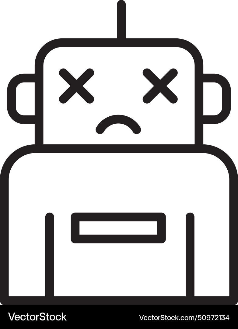 Chatbot automatic service icon Vector Image