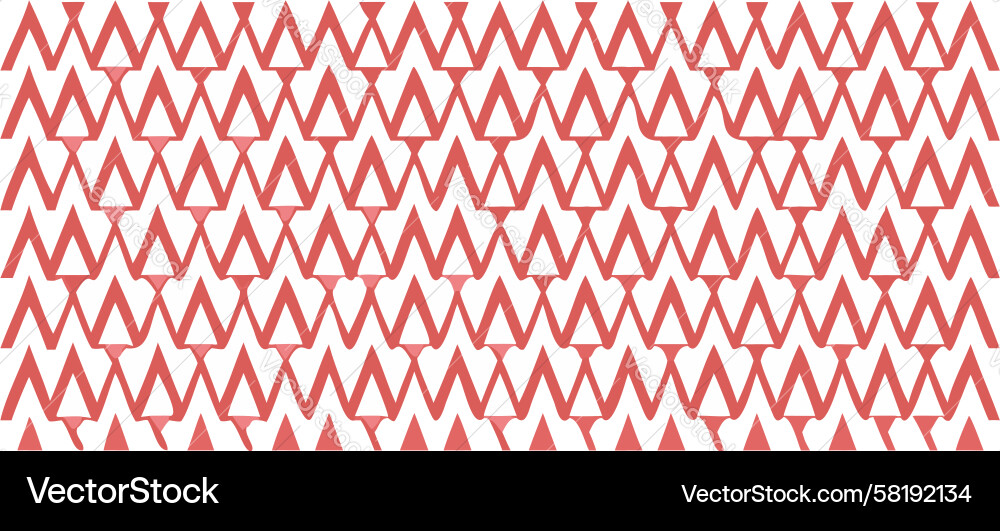 Dynamic Red White Zigzag Pattern Vector Image