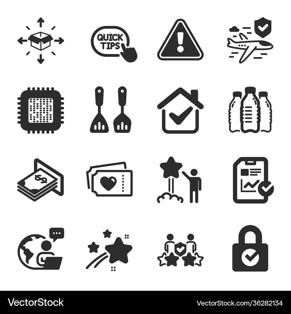 Set business icons such as password encryption Set business icons such as password encryption vector image