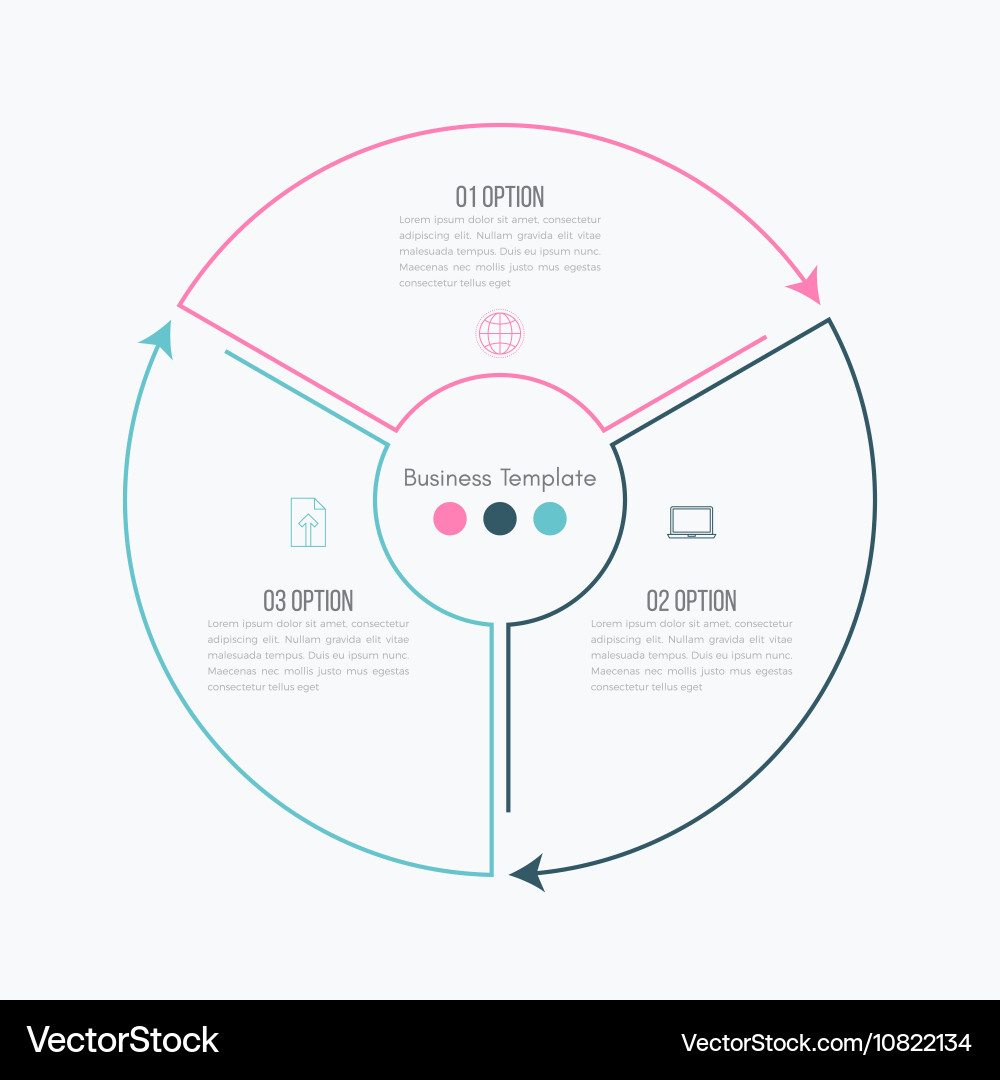 Thin line infographic element vector image