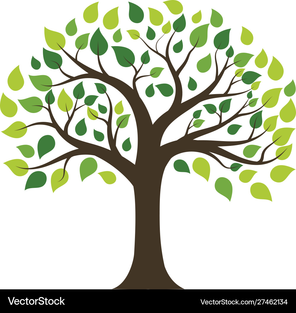 Tree icon logo template Royalty Free Vector Image
