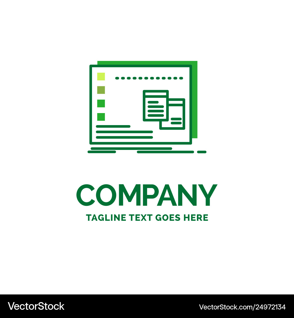 Window mac operational os program flat business Window mac operational os program flat business vector image