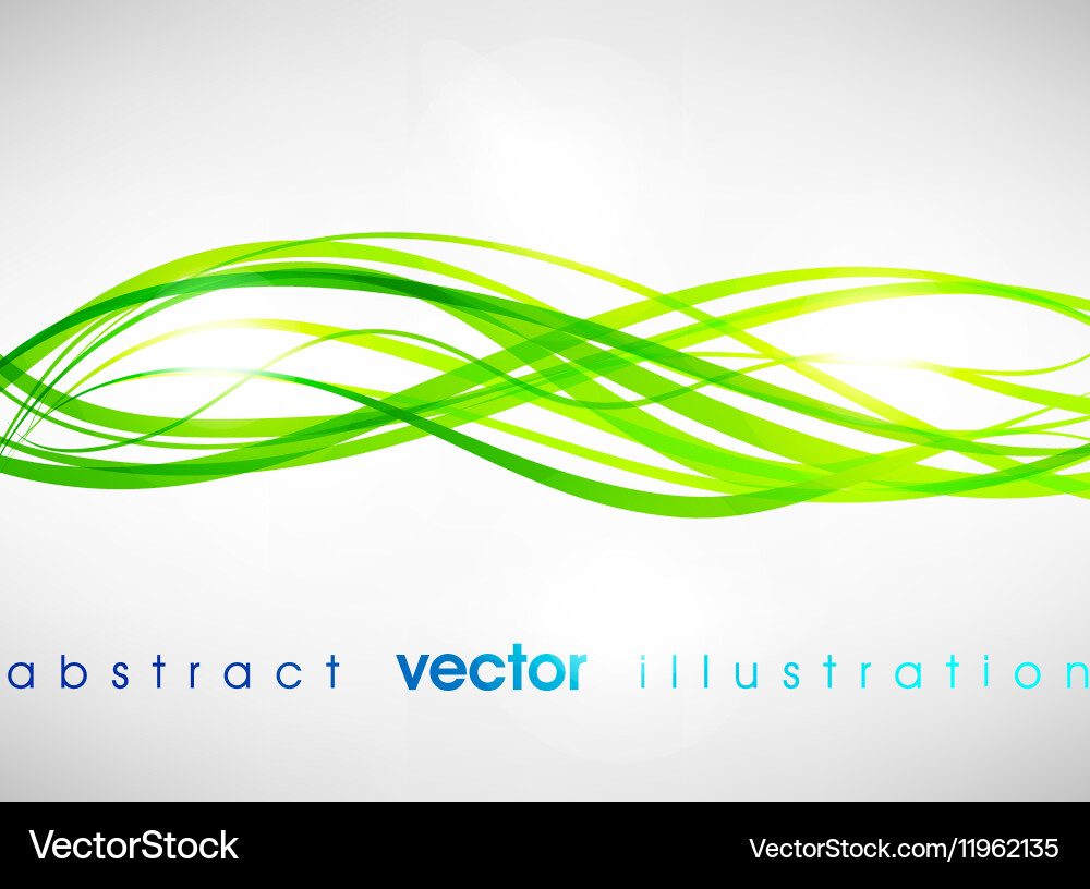 Abstract background with curved lines vector image