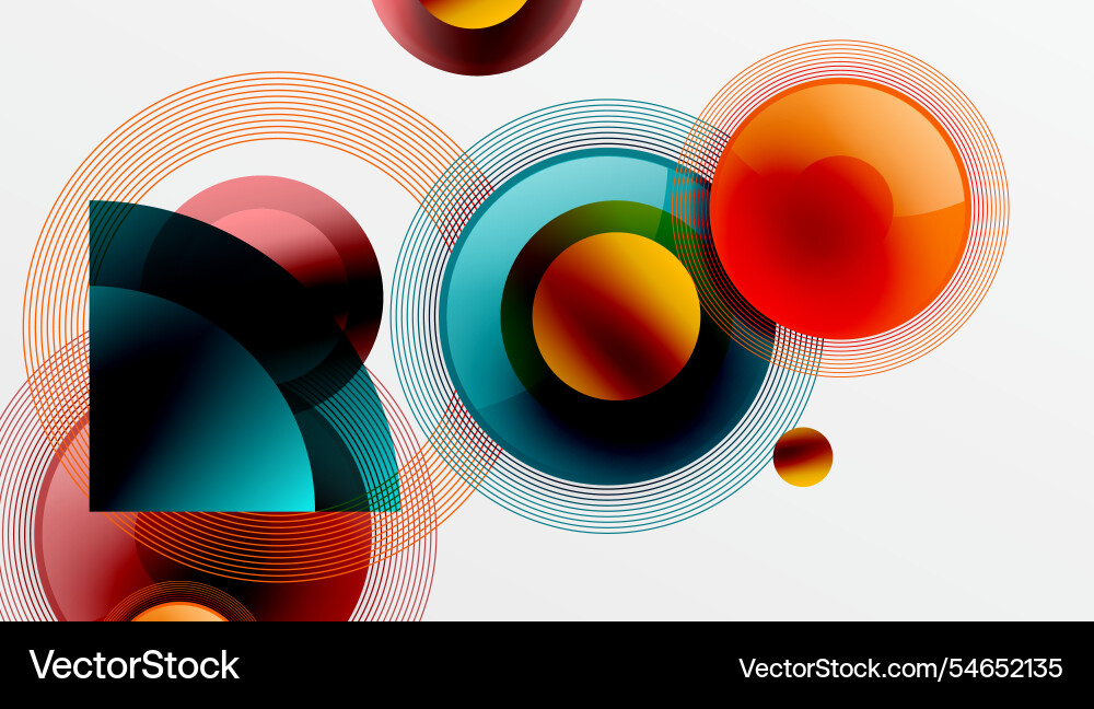 Abstract composition of overlapping circles Abstract composition of overlapping circles Vector Image