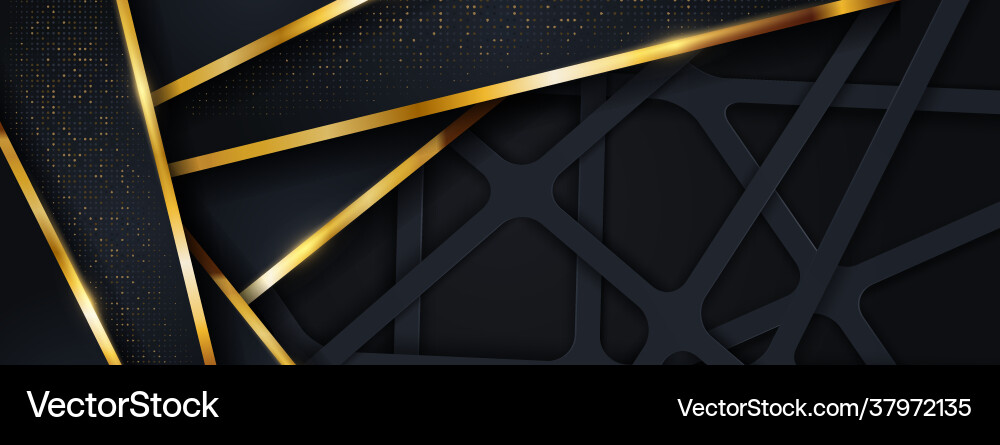 Abstract dark background with geometric shape vector image