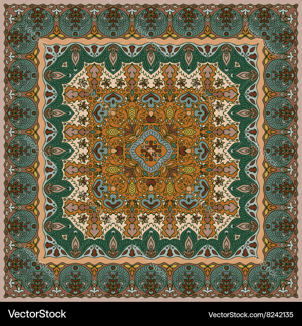 Bright colored handkerchief Vector Image