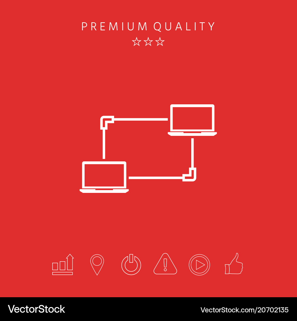 Computer network data exchange transfer concept Computer network data exchange transfer concept vector image