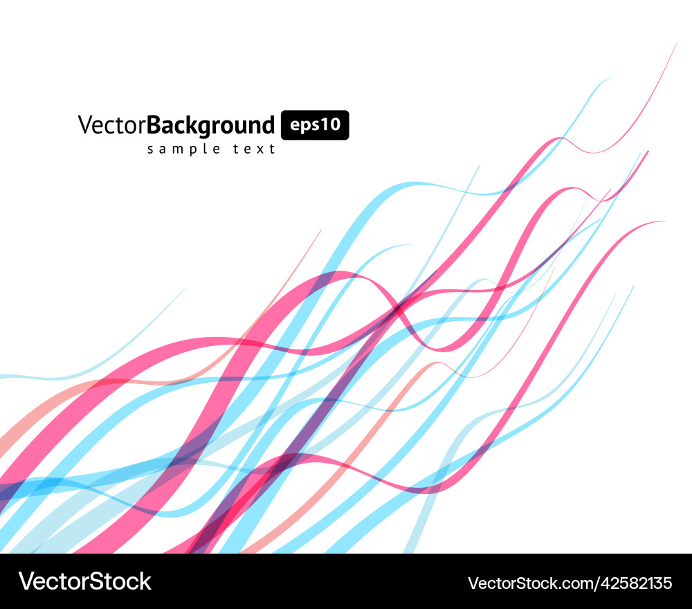 Dynamic Multicolored Wave Background vector image