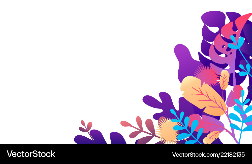 Exotic Leaf Pattern vector image