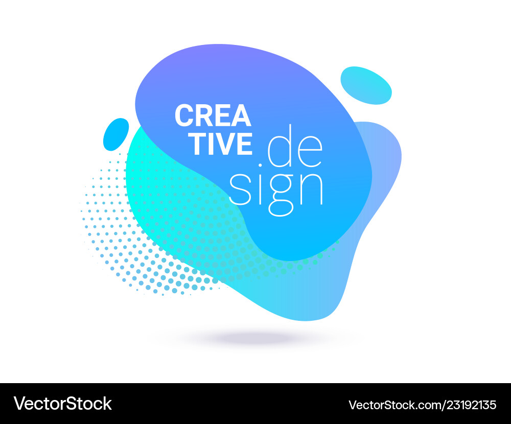 Liquid color gradient abstract shape on halftone Liquid color gradient abstract shape on halftone vector image