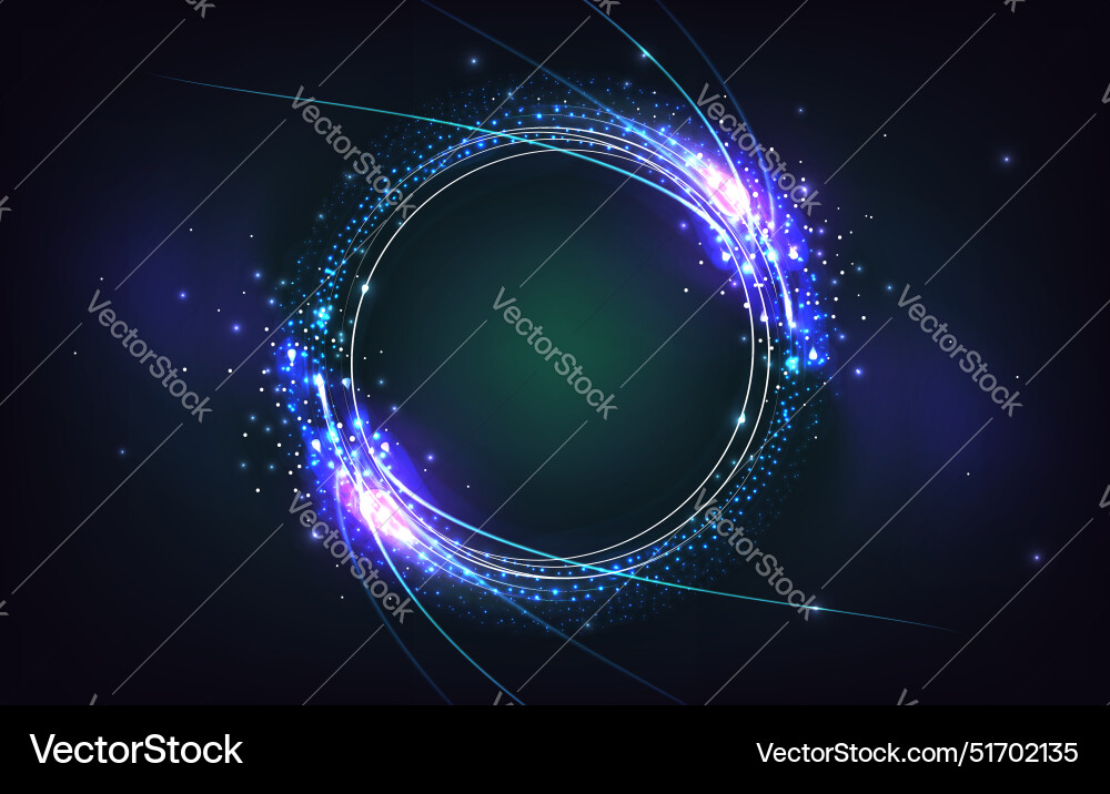 Magic light glow circle portal for game ui design Magic light glow circle portal for game ui design vector image