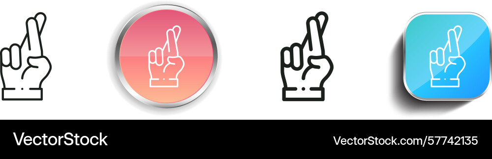 Promise icon thin linear regular and button style Promise icon thin linear regular and button style vector image