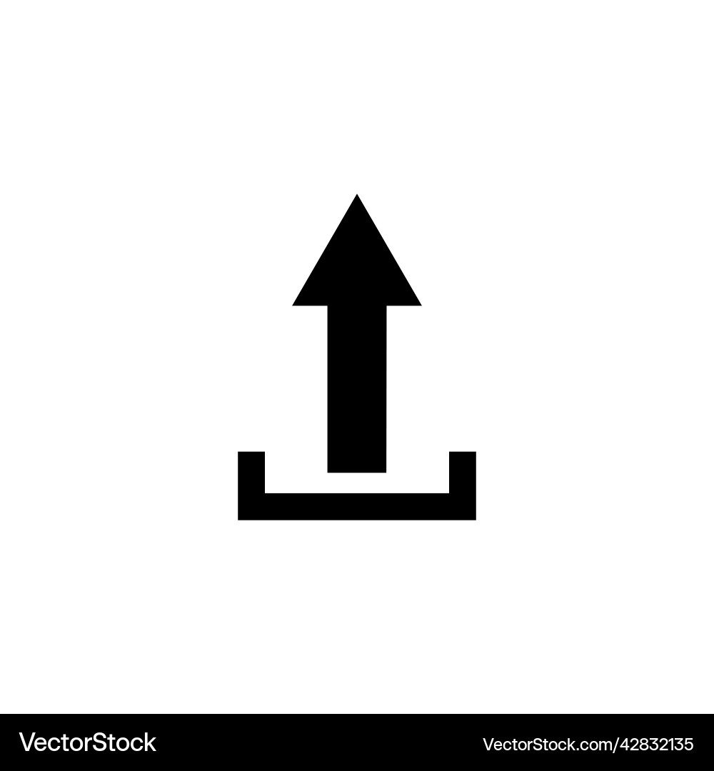Up arrow icon suitable for upload ui-ux web Up arrow icon suitable for upload ui-ux web vector image