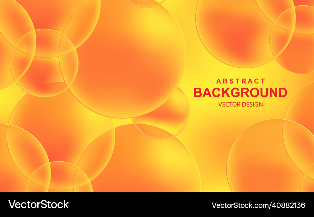 Abstract background with 3d orange balls dynamic Abstract background with 3d orange balls dynamic vector image