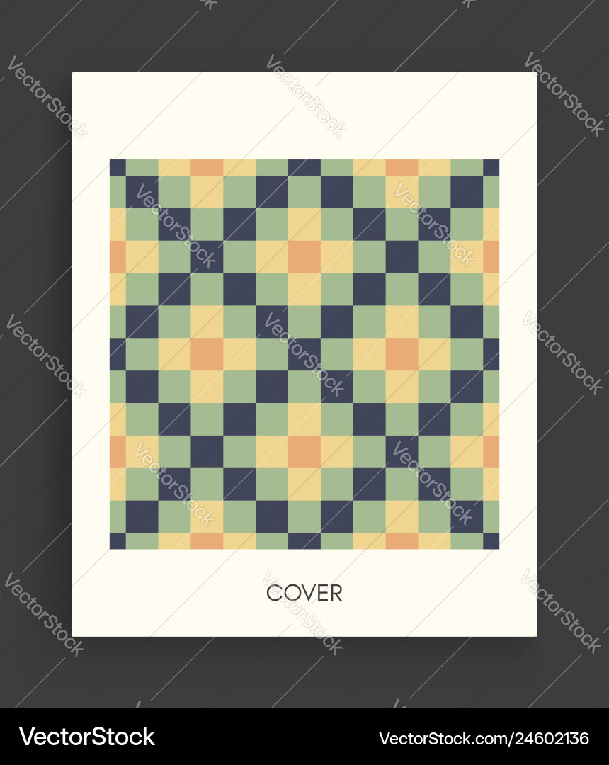 Abstract mosaic pattern geometric background Vector Image