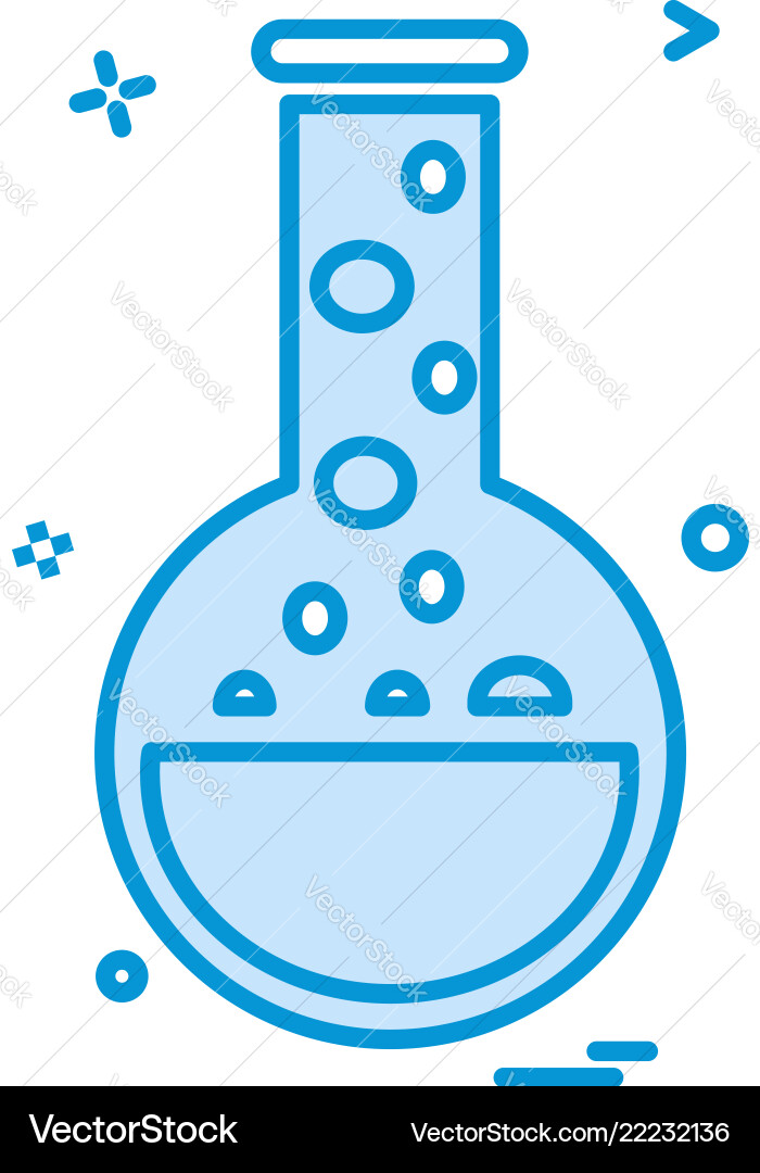 Beaker flask lab icon design Beaker flask lab icon design Vector Image
