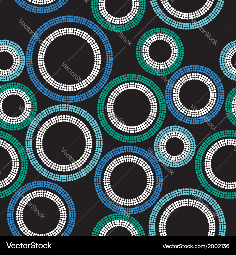 Geometric Circle Pattern Vector Image